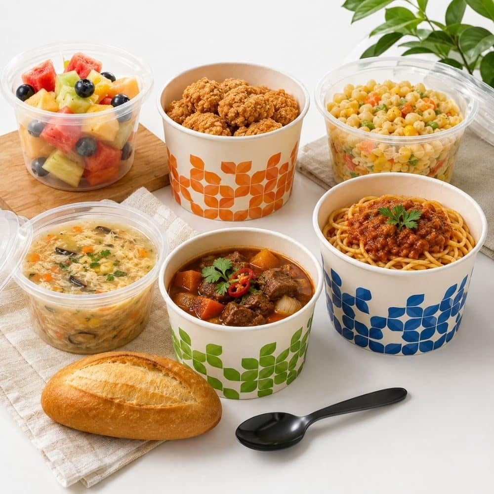 Tô/thố nhựa dưới 500ml đựng cháo, chè, soup