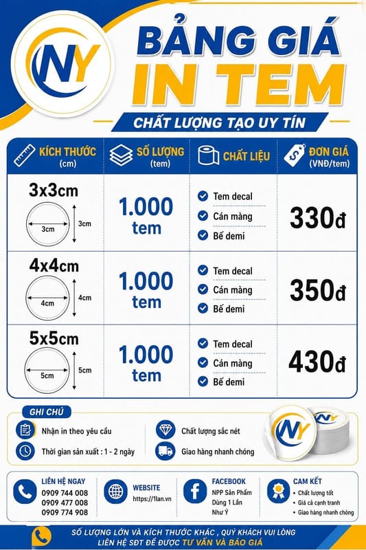 Dịch vụ in tem dán (sticker) | Template - Mẫu thiết kế - Dịch vụ thiết kế | Mã PRD-D342EFEF65