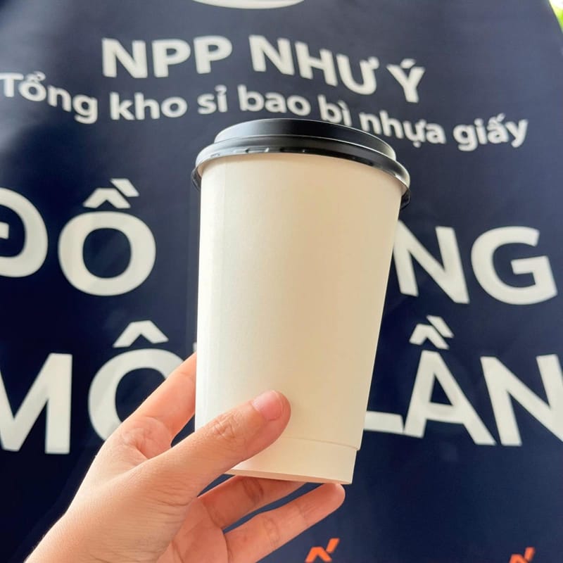 Ly giấy trắng D90 - 16oz (2PE) (UKP) | LY GIẤY | Mã HHLG001_03