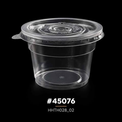 Thố nhựa PP trong 600ml (QQ) (500 bộ/thùng) | HỘP NHỰA, TÔ/THỐ NHỰA VUÔNG/TRÒN - HỘP MICROWAVE | Mã HHTH028_02 | Tổng kho phân phối đồ dùng 1 lần 1lan.vn