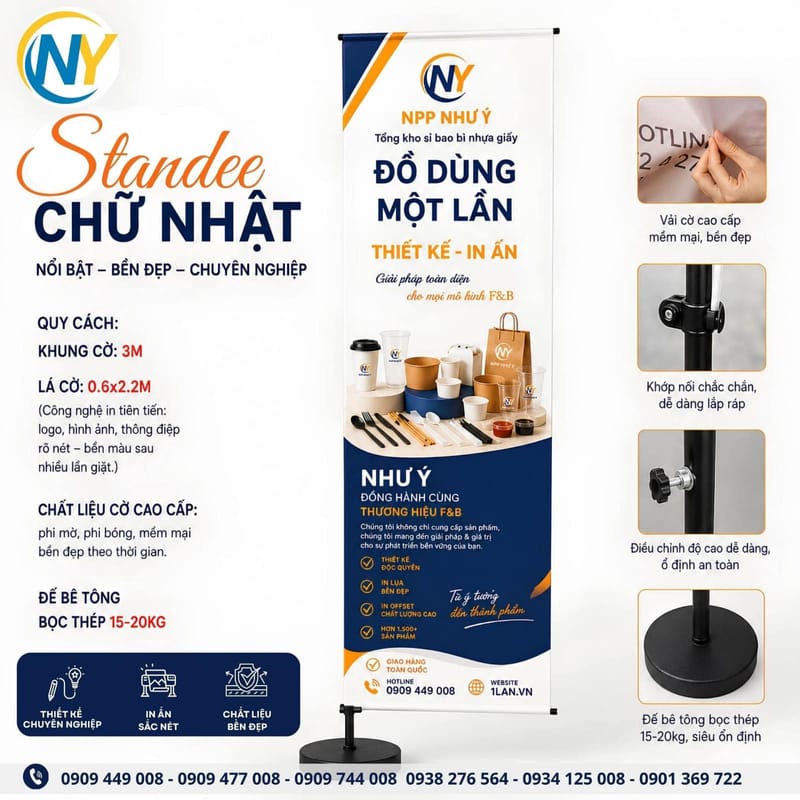Cờ chữ nhật ( 60 x 200 ) | Template - Mẫu thiết kế - Dịch vụ thiết kế | Mã HHCCN001_02
