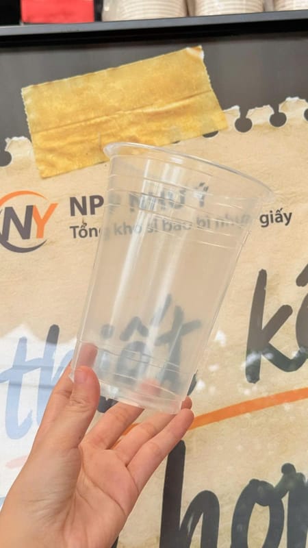 Ly nhựa PP 117- 900ml Cao - Mỏng (10.0) (TTIN) (500 cái/bao)(Vàng-BK X.Dương) | LY NHỰA PP | Mã HHLY073_06_01