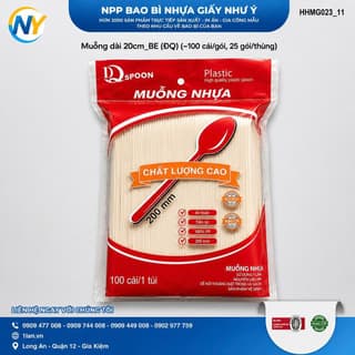 Muỗng dài 20cm_BE (ĐQ) (~~100 cái/gói, 25 gói/thùng)