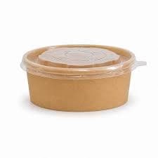 Tô giấy kraft Nâu D150-500ml (PT) (500 cái/thùng) (Nắp 150mm-LP) | TÔ GIẤY - TÔ CHÁO - TÔ PHỞ TÔ ĐỰNG MÓN NƯỚC - NẮP TÔ GIẤY | Mã HHTG008_01_02 | Tổng kho phân phối đồ dùng 1 lần 1lan.vn