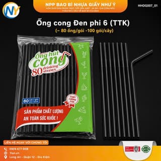 Ống cong Đen phi 6 (TTK) (~ 80 ống/hói -100 gói/cây)