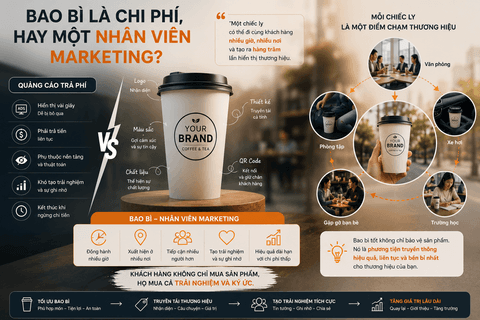 Bao bì là chi phí hay một nhân viên marketing? | Tổng kho phân phối đồ dùng 1 lần 1lan.vn