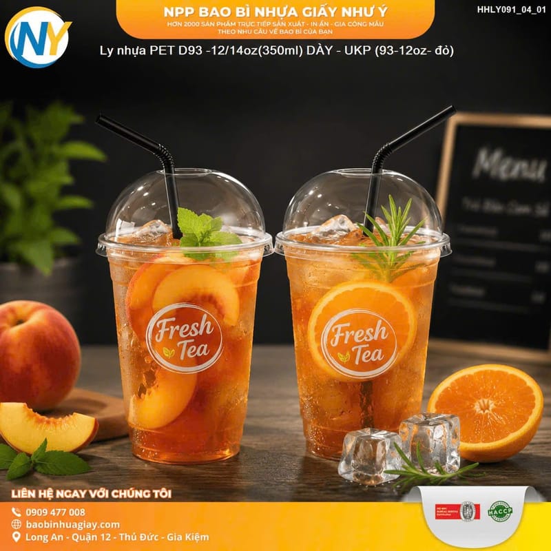 Matcha Latte 710ml mang đi với Ly nhựa PET- miệng ly D98- 24oz (710ml) - DÀY- (UKP) | Tổng kho phân phối đồ dùng 1 lần 1lan.vn