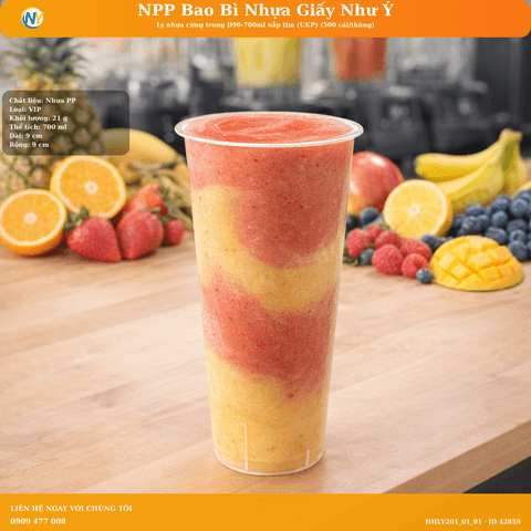 Nắp nhựa cứng cao cấp miệng ly D90 đục lỗ tròn có quai - TRẮNG (1.000 cái/thùng) | LY NHỰA CỨNG - LY ĐỘC LẠ - LY TRENDING | Mã HHLY201_01_01 | Tổng kho phân phối đồ dùng 1 lần 1lan.vn