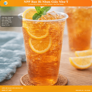 Ly nhựa D95-650ml sọc (1.000 cái/kiện) - Bao xanh dương - ảnh 3