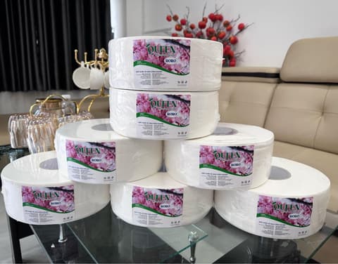 Giấy vệ sinh cuộn lớn Roro 700gram- Loại 1 | KHĂN GIẤY - KHĂN ĂN - GIẤY VỆ SINH - GIẤY RÚT | Mã HHKG023_01 | Tổng kho phân phối đồ dùng 1 lần 1lan.vn