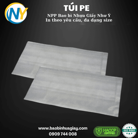 Túi PE 10*18 ( dài 10cm x ngang 18cm ) ( 10kg / bao ) | TÚI  PE | Mã HHTU002_03 | Tổng kho phân phối đồ dùng 1 lần 1lan.vn