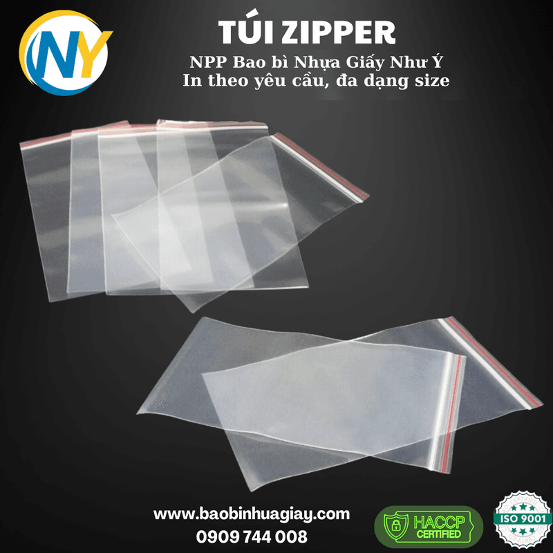 Túi Zipper 12x20 | TÚI ZIPPER | Mã HHTU004_20
