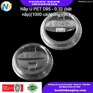 Nắp U PET D95 - 0.32 (bật nắp)(1000 cái/thùng)(BL) - ảnh 3