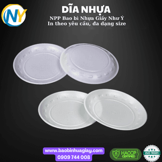 Dĩa nhựa bánh kem đường kính 14cm (46) (THH) (50 cái/lốc - 4.000 cái/bao) - ảnh 2