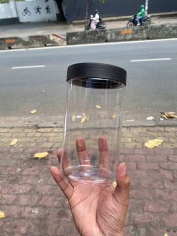 Hũ nhựa cao cấp 900ml - Nắp phi 89 (Nắp riêng: Nắp Đen/ Nắp PP Trong) (24 hũ/lốc - 240 hũ/kiện) | HŨ NHỰA - CHAI NHỰA | Mã HHHU004_03 | Tổng kho phân phối đồ dùng 1 lần 1lan.vn