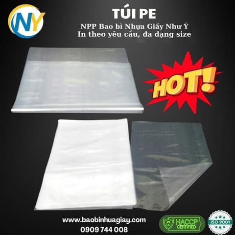 Túi PE 22*32 - Dày 5 dem | TÚI  PE | Mã HHTU002_29 | Tổng kho phân phối đồ dùng 1 lần 1lan.vn