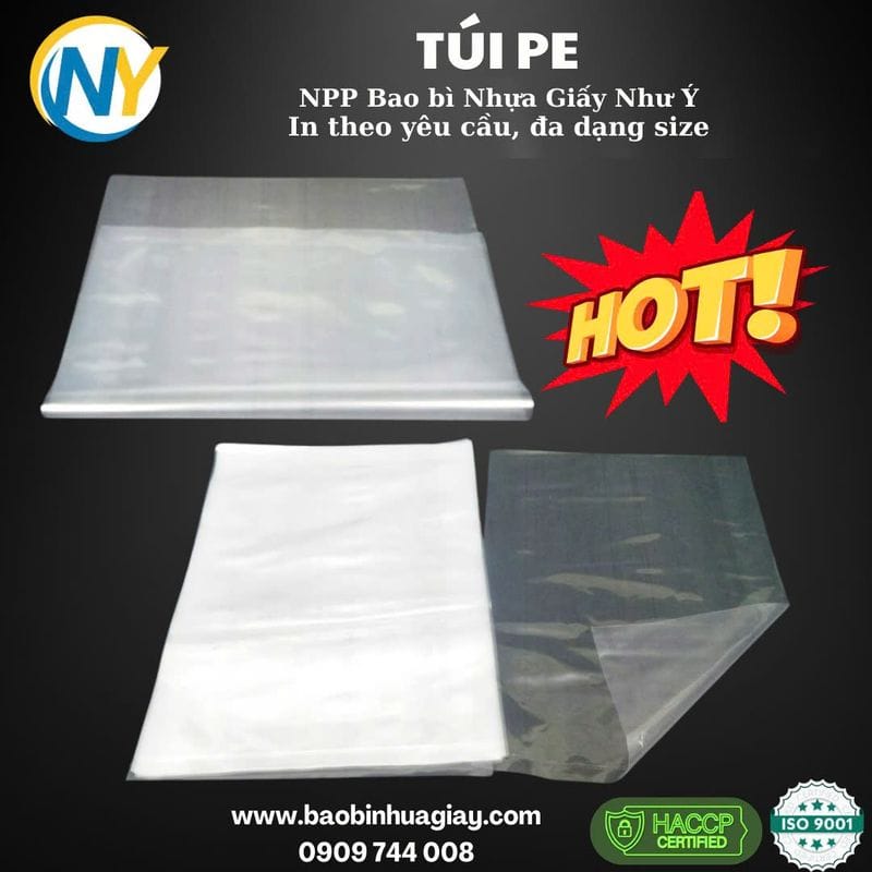 Túi PE không quai - kích thước ( 22 x 32 ) - dày 5 dem | TÚI  PE | Mã HHTU002_29