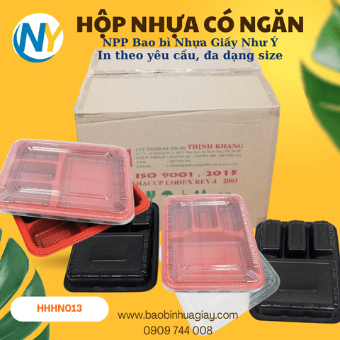 Hộp nhựa HT010 | HỘP NHỰA HT - HỘP CÓ NGĂN - KHÔNG NGĂN | Mã HHHN013 | Tổng kho phân phối đồ dùng 1 lần 1lan.vn