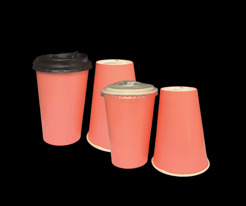 Ly giấy D90 - 16oz (2PE) (In 1 màu) - Full nền (hồng)(BL)(IGC) | LY GIẤY | Mã TPCP001_03_01_63 | Tổng kho phân phối đồ dùng 1 lần 1lan.vn