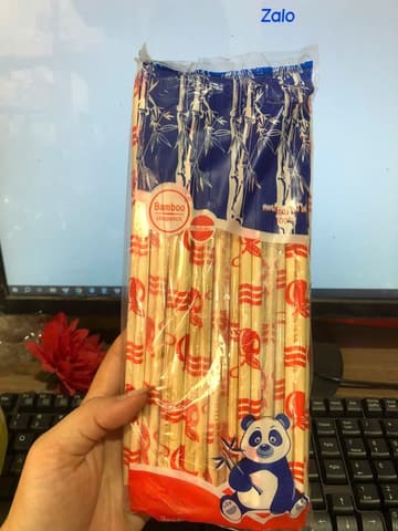 Đũa tre 6x18cm (ngắn mập) (29~30 đôi/ gói - 100 gói/bao) (OPP in) | ĐŨA | Mã HHDU003 | Tổng kho phân phối đồ dùng 1 lần 1lan.vn
