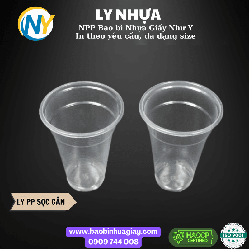 Ly TK- miệng ly D95(400ml) | LY PP SỌC GÂN - LY PS - LY TRÀ NHỎ - NHA KHOA - SP | Mã HHLY044