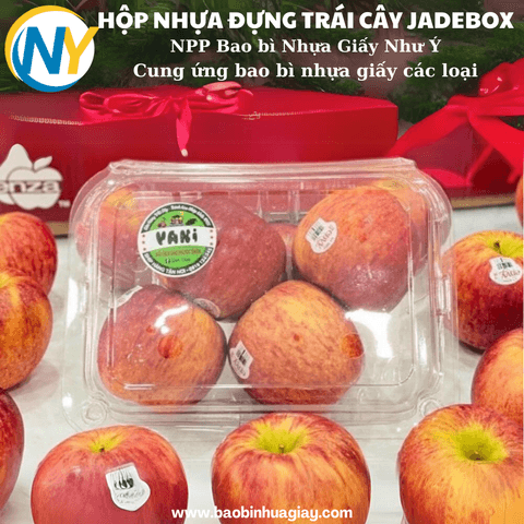 Hộp nhựa PET đựng trái cây 1kg P1000C (JB-280 cái/thùng) | HỘP NHỰA TRÁI CÂY | Mã HHHN147_04 | Tổng kho phân phối đồ dùng 1 lần 1lan.vn