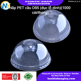 Nắp cầu nhựa PET  - D95 (đục lỗ dính)(50 cái/ lốc -1000 cái/thùng) - ảnh 3