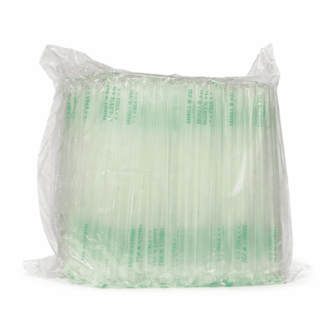 Ống nhọn OD12 x 210 - trong - BỌC MÀNG IN SẴN (VINA TEA & COFFEE)(xanh) (250 ống/ gói - 12 gói/thùng) | ỐNG HÚT BỌC BOPP | Mã TPOG104_146-1 | Tổng kho phân phối đồ dùng 1 lần 1lan.vn