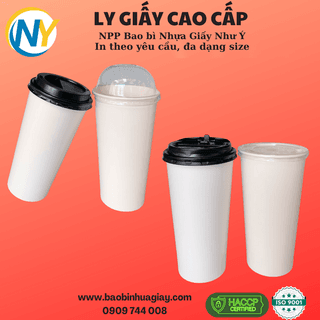 Ly giấy D90 - 20oz (2PE) - Dày (287) (BL) - 500 cái/thùng - ảnh 2