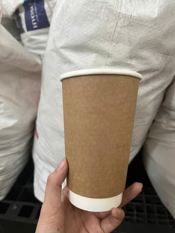 Ly giấy 16oz 2 lớp - Kraft nâu (PT) (500 cái/thùng) | LY GIẤY | Mã HHLG004_01_01 | Tổng kho phân phối đồ dùng 1 lần 1lan.vn
