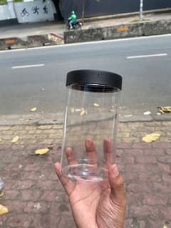 Hũ nhựa cao cấp 900ml - Nắp phi 89 (Nắp riêng: Nắp Đen/ Nắp PP Trong) (24 hũ/lốc - 240 hũ/kiện) - ảnh 2