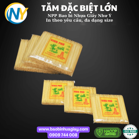 Tăm tre  đặc biệt lớn | ĐŨA - MUỖNG - DAO - NĨA - XIÊN - TĂM - COMBO Muỗng | Mã HHTM008 | Tổng kho phân phối đồ dùng 1 lần 1lan.vn