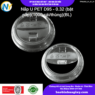 Nắp U PET D95 - 0.32 (bật nắp)(1000 cái/thùng)(BL) - ảnh 2
