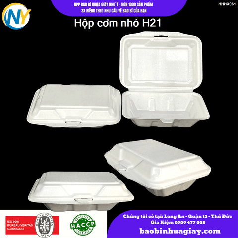 Hộp cơm nhỏ H21 | HỘP XỐP - XÔI/ HỘP CƠM/GÀ/HEO/SẦU RIÊNG - THỐ XỐP - TÔ CHÁO | Mã HHHX061 | Tổng kho phân phối đồ dùng 1 lần 1lan.vn