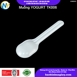 Muỗng Nhựa PP  YOGURT Trắng  TK006 ( 20 gói / bao ) - ảnh 2