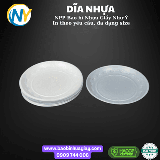 Dĩa nhựa bánh kem đường kính 14cm (46) (THH) (50 cái/lốc - 4.000 cái/bao) - ảnh 3