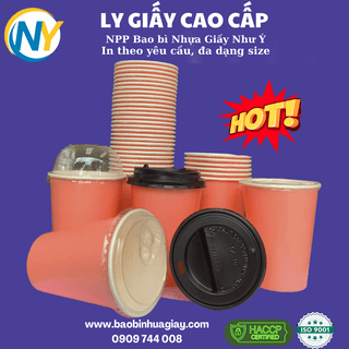 Ly giấy D90 - 14oz (2PE) (dày) (in 1 màu) - Full nền (hồng)(BL) - ảnh 3