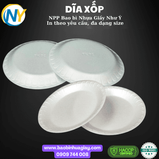 Dĩa xốp tròn 18cm TK D2 (200 cái/lốc - 1.600 cái/kiện) - ảnh 5