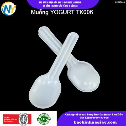 Muỗng YOGURT TK006 | ĐŨA - MUỖNG - DAO - NĨA - XIÊN - TĂM - COMBO Muỗng | Mã HHMG003 | Tổng kho phân phối đồ dùng 1 lần 1lan.vn