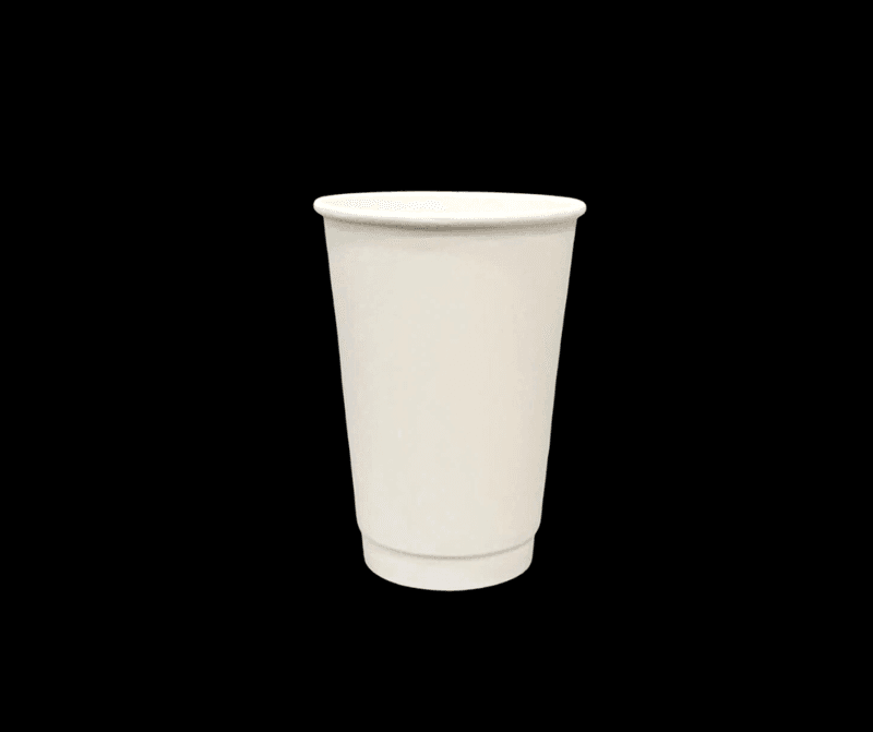 Ly giấy 2 LỚP D90 - 16oz (~500ml) (2PE-260) Trắng/ ỐP NGOÀI TRẮNG (25 cái/ túi, 20 túi/ thùng) | LY GIẤY | Mã TPCP044_01_01