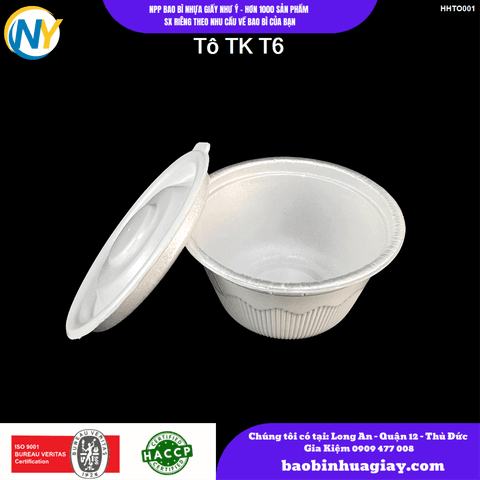 Tô xốp (~600ml) (TK- T6) (50 cái/lốc - 300 cái/bao) (tô cháo, soup) (có lớp tráng bên trong) | HỘP XỐP - XÔI/ HỘP CƠM/GÀ/HEO/SẦU RIÊNG - THỐ XỐP - TÔ CHÁO | Mã HHTO001 | Tổng kho phân phối đồ dùng 1 lần 1lan.vn