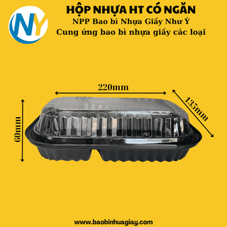 Hộp Nhựa HT17 - 2 Ngăn 7/3 - ảnh 2