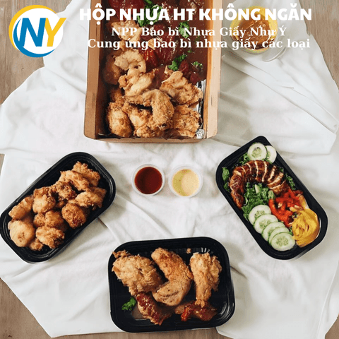 Hộp nhựa HT17 (PP)_JB ( 50 bộ/lốc, 10 lốc/thùng) | HỘP NHỰA HT - HỘP CÓ NGĂN - KHÔNG NGĂN | Mã HHHN127_01 | Tổng kho phân phối đồ dùng 1 lần 1lan.vn