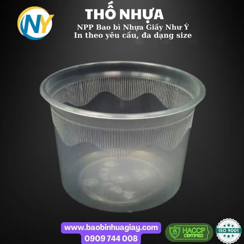 Thố nhựa KL 450ml ( Thố 3) | THỐ NHỰA | Mã HHTH008 | Tổng kho phân phối đồ dùng 1 lần 1lan.vn