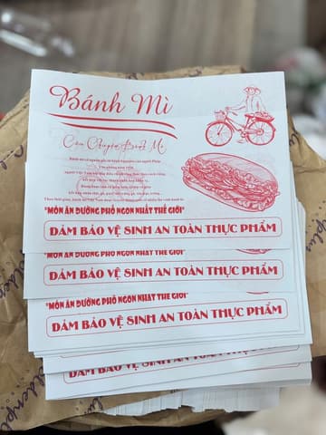 Giấy gói BÁNH MÌ size 15x21 - In sẵn (Đỏ) (20kg/thùng) | TÚI GIẤY ĐỰNG THỰC PHẨM | Mã HHTUG006_01_01 | Tổng kho phân phối đồ dùng 1 lần 1lan.vn