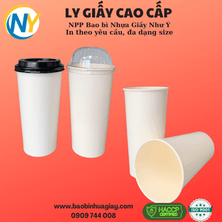 Ly giấy D90 - 20oz (2PE) - Dày (287) (BL) - 500 cái/thùng - ảnh 5