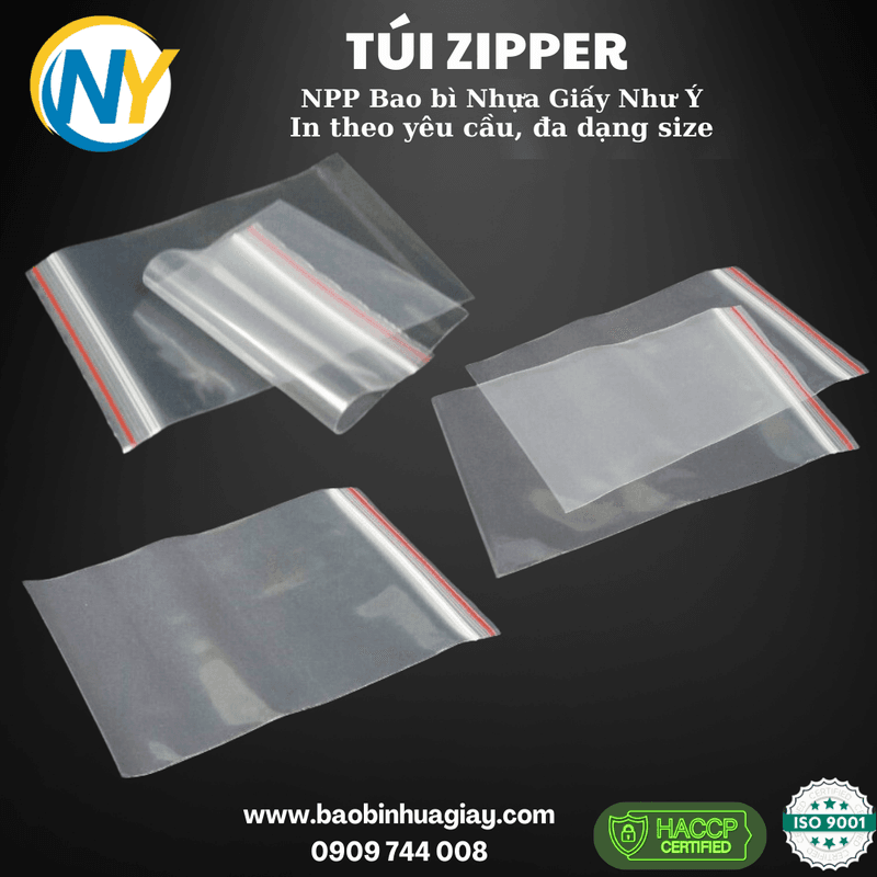 Túi zipper 10*15 (X8) | TÚI ZIPPER | Mã HHTU004_18