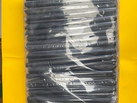 Ống nhọn ZIN ĐEN bọc màng BOPP D12x21cm (500g/gói-5kg/cây) | ỐNG HÚT - ỐNG THẲNG/CONG/NHỌN - BỌC MÀNG BOPP | Mã HHOG004_05 | Tổng kho phân phối đồ dùng 1 lần 1lan.vn