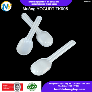 Muỗng Nhựa PP  YOGURT Trắng  TK006 ( 20 gói / bao ) - ảnh 3