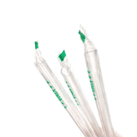 Ống nhọn OD8 x 210 - trong- BỌC MÀNG IN SẴN (VINA TEA & COFFEE) (xanh) (400 ống/gói -10 gói/thùng) | ỐNG HÚT BỌC BOPP | Mã TPOG104_145-1 | Tổng kho phân phối đồ dùng 1 lần 1lan.vn